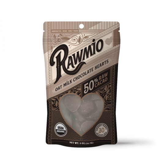 Rawmio - Raw Oat Milk Chocolate Hearts